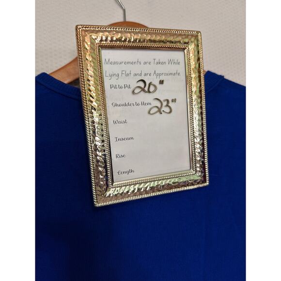 Calvin Klein Blue Button Front Cardigan Women’s XL Lightweight Sweater - Picture 8 of 9